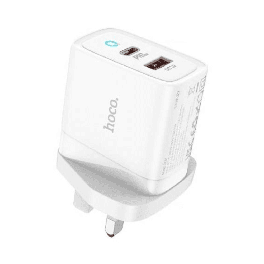Charger Hoco Dc34 Adapter Cool Charge 20W Pd20W + 18W Qc3.0 Fast Charging