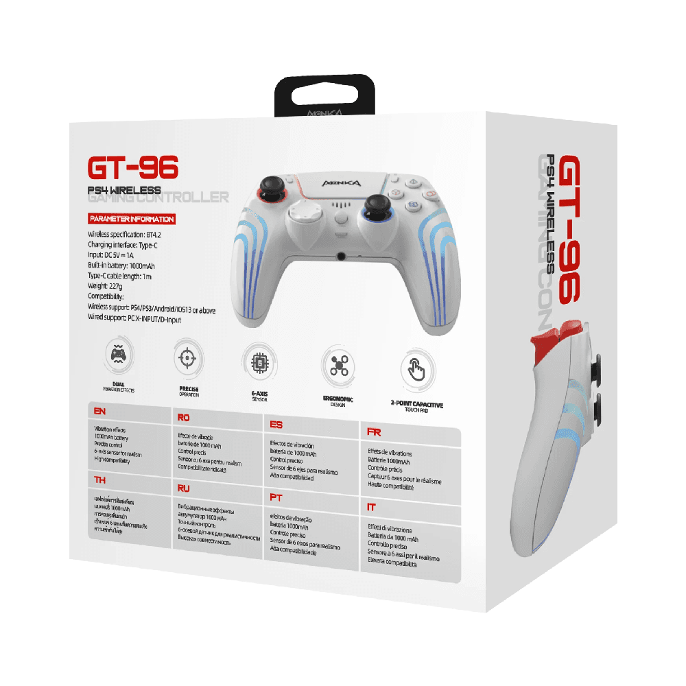 Monka Contra Gt-96 Wireless Gaming Controller| Ps4|Ps3|Android|Ios