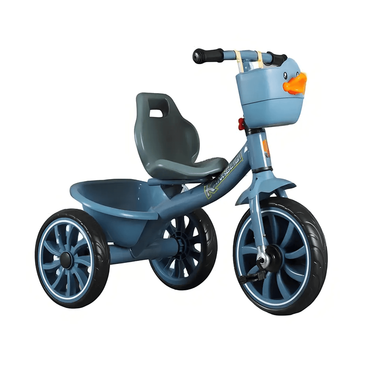 T2007 - Enlarged Rear Basket Baby Balance Bike – Toddler Tricycle With Pedals, For Kids 1-6 Years Old