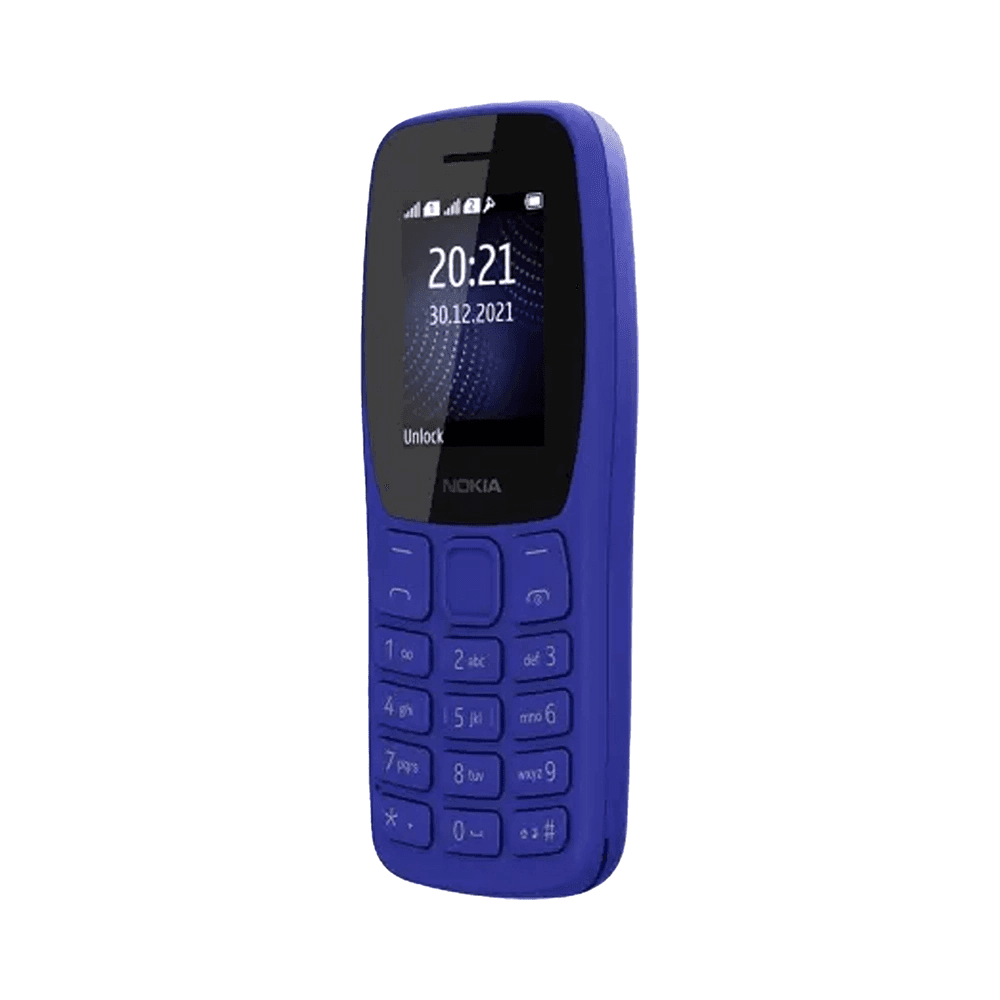 Nokia Feature Phone 105 2G Dual SIM - Gcc Blue