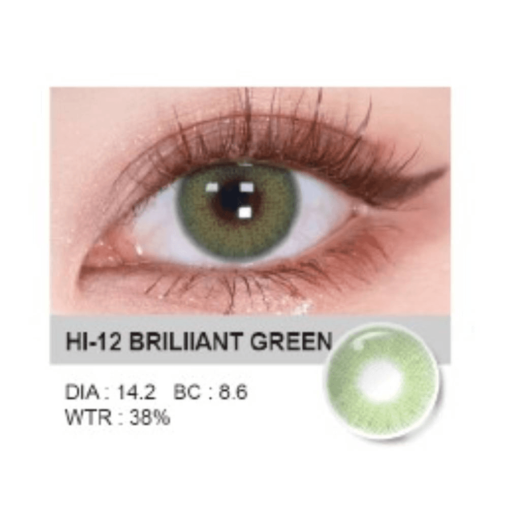 Neocutey Soft Content Lenses Hi-12 Briliiant Green Up To 1 Year 1Pair