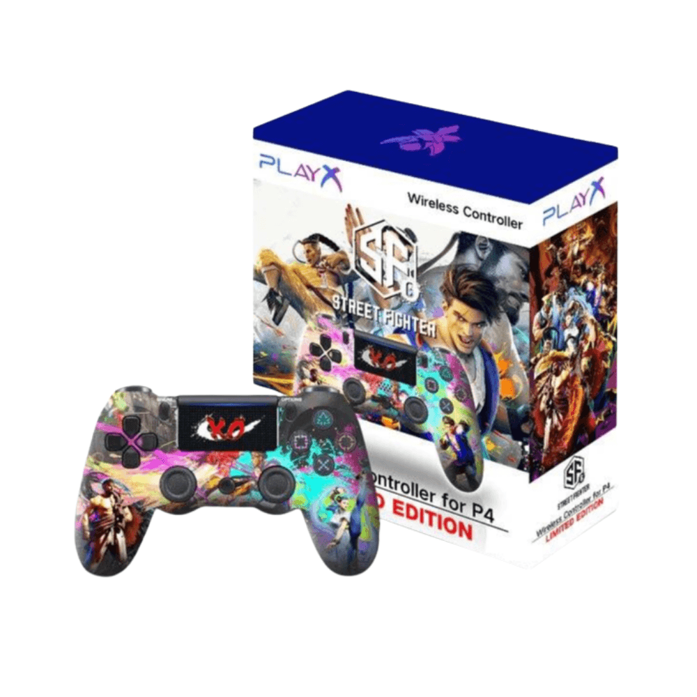 وحدة تحكم لاسلكية Play X PS4 - إصدار Street Fighter المحدود