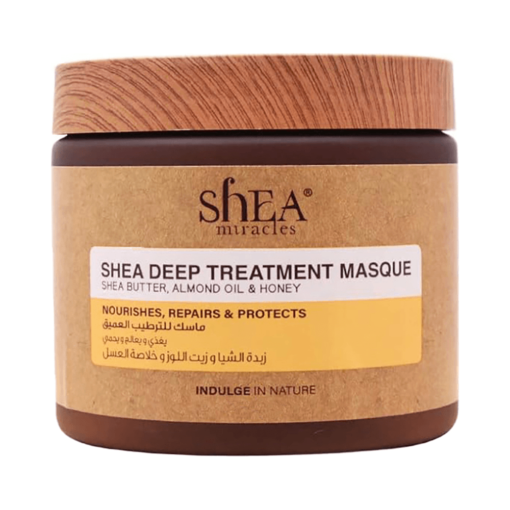 Shea Miracles Shea Deep treatment Masque with shea butter, almond & Honey to repair & nourish hair 300ml