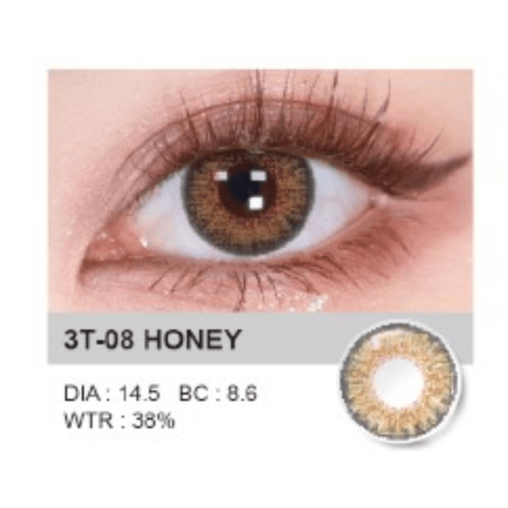 Neocutey Soft Content Lenses 3T-08 Honey Up To 1 Year 1Pair