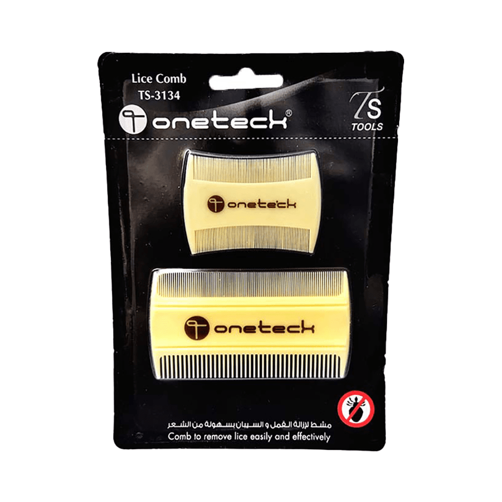 Onetech Plastic Lice Comb 2Pcs
