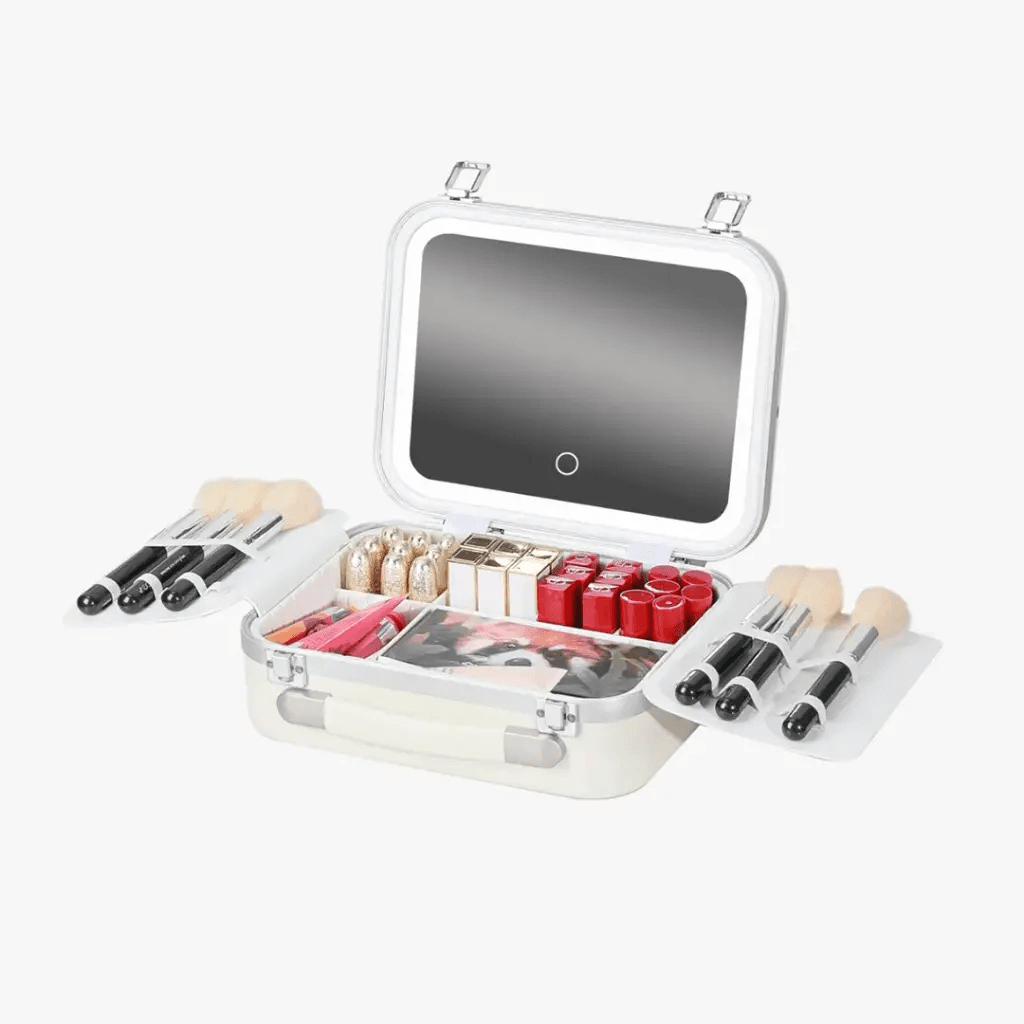 Green Lion Fest Makeup Bag- White