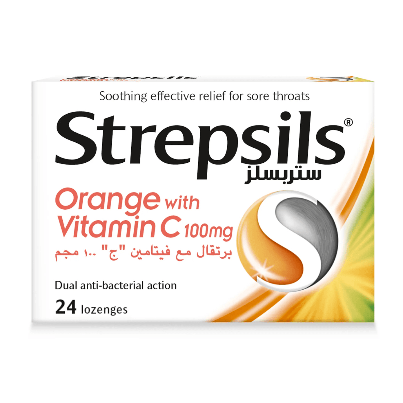 Strepsils Orange Vit C Loz 24`S