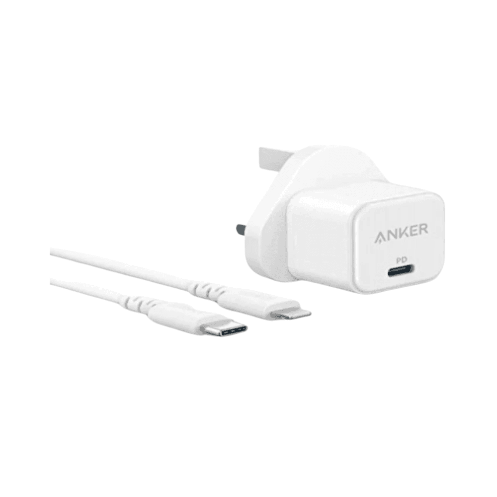 Anker Compact Charger Kit For IPhone, Power Port 20W Cube & USB-C to Lightning cable