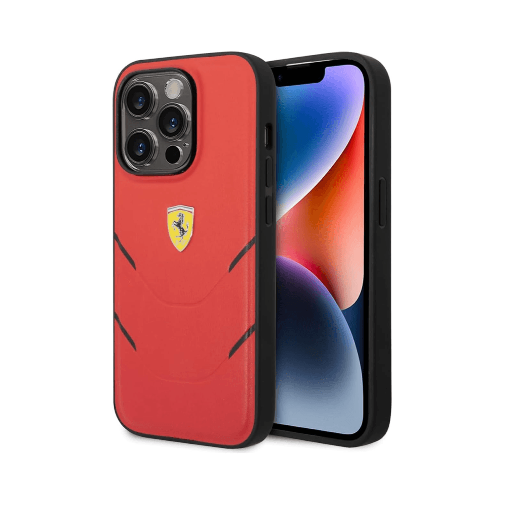 Cover IPhone 14 Pro Ferrari  case original red