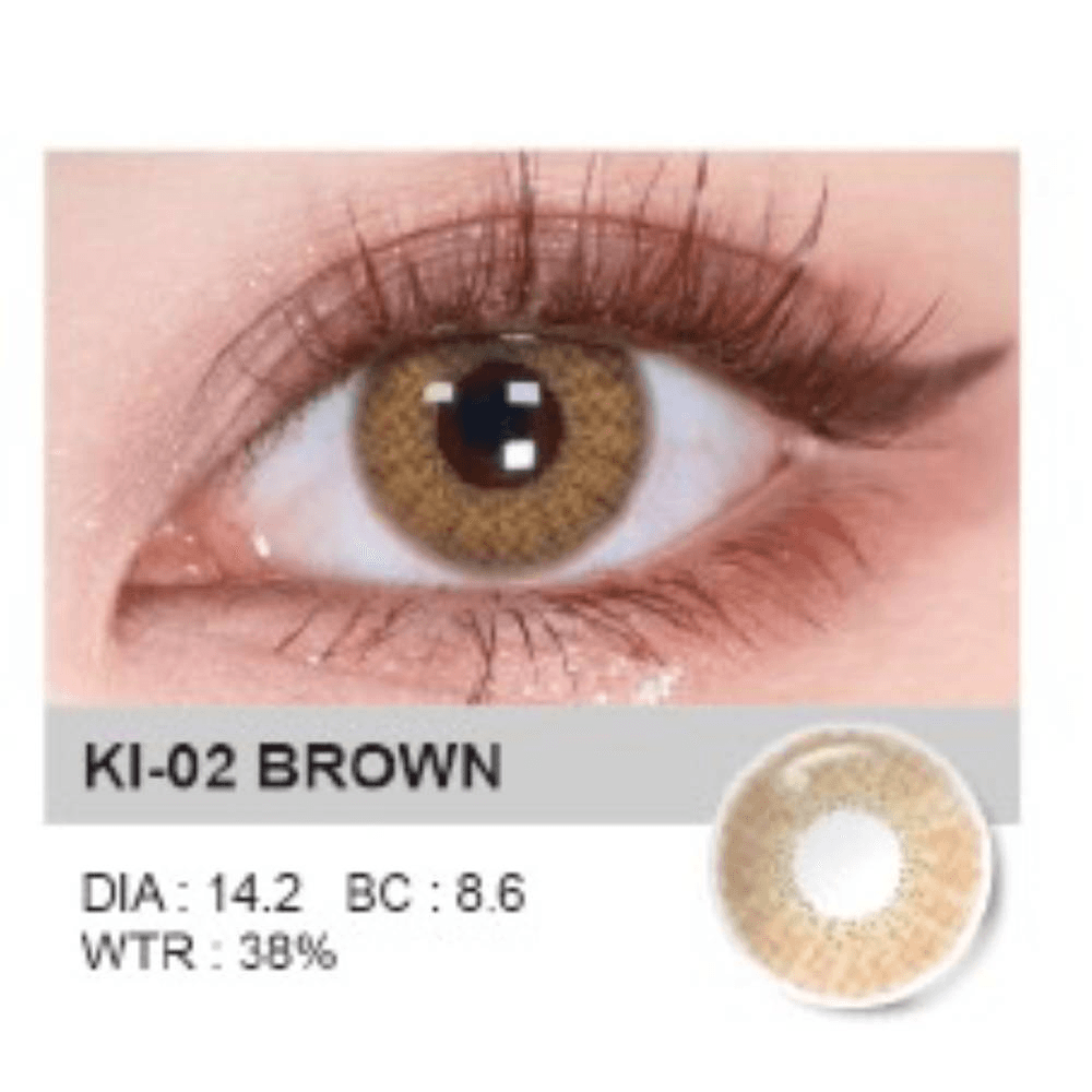 Neocutey Soft Content Lenses Ki-02 Brown Up To 1 Year 1Pair