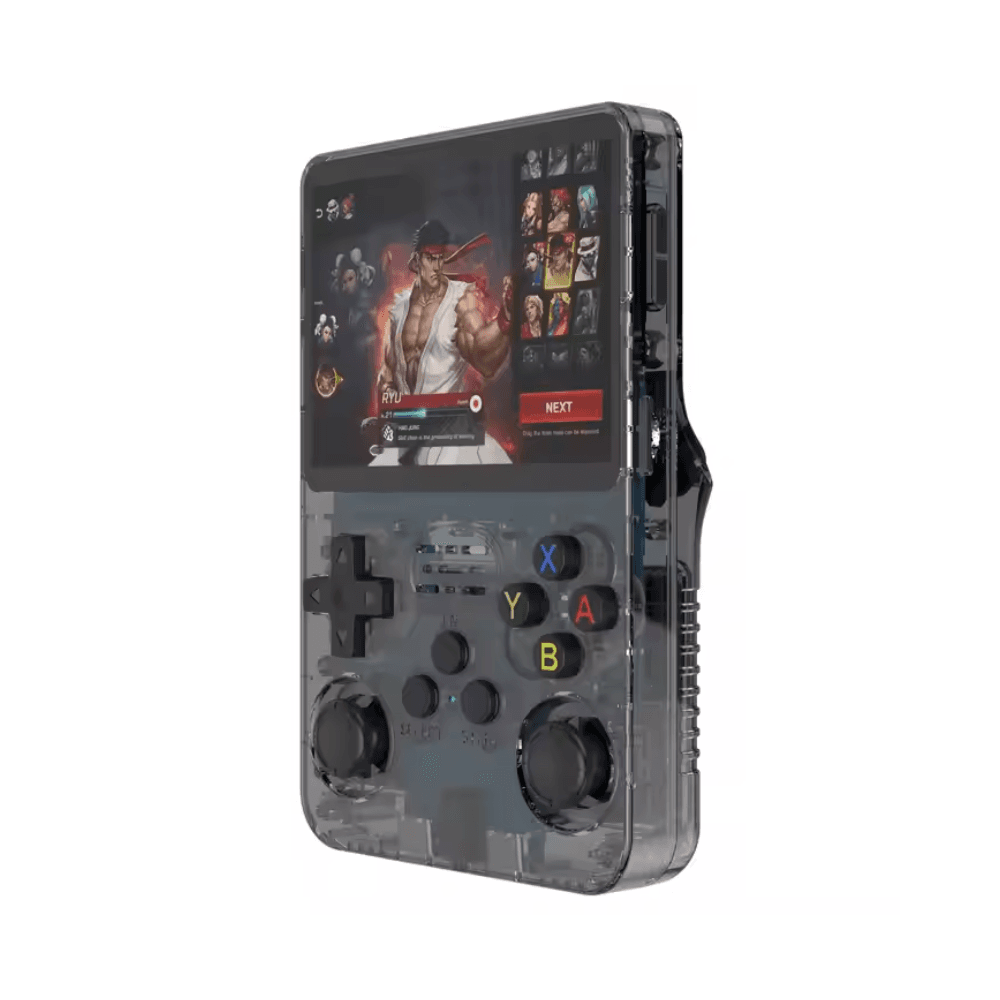 R36S Retro Handheld Game Console, Retro Mini r36s Portable Handheld Game Console, consola de videojuegos, Dual 3D Joysticks, 10000+ Classic Games Retro Video Game Console (64G+16G,Orange)