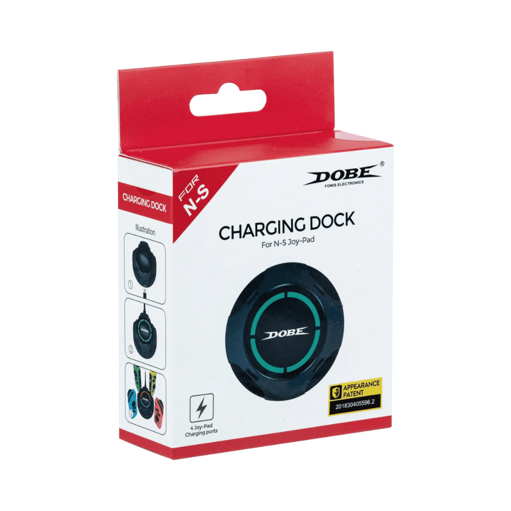 DOBE 4-in-1 Charging Dock with LED Indicator for Nintendo Switch/Switch OLED Joy-Con