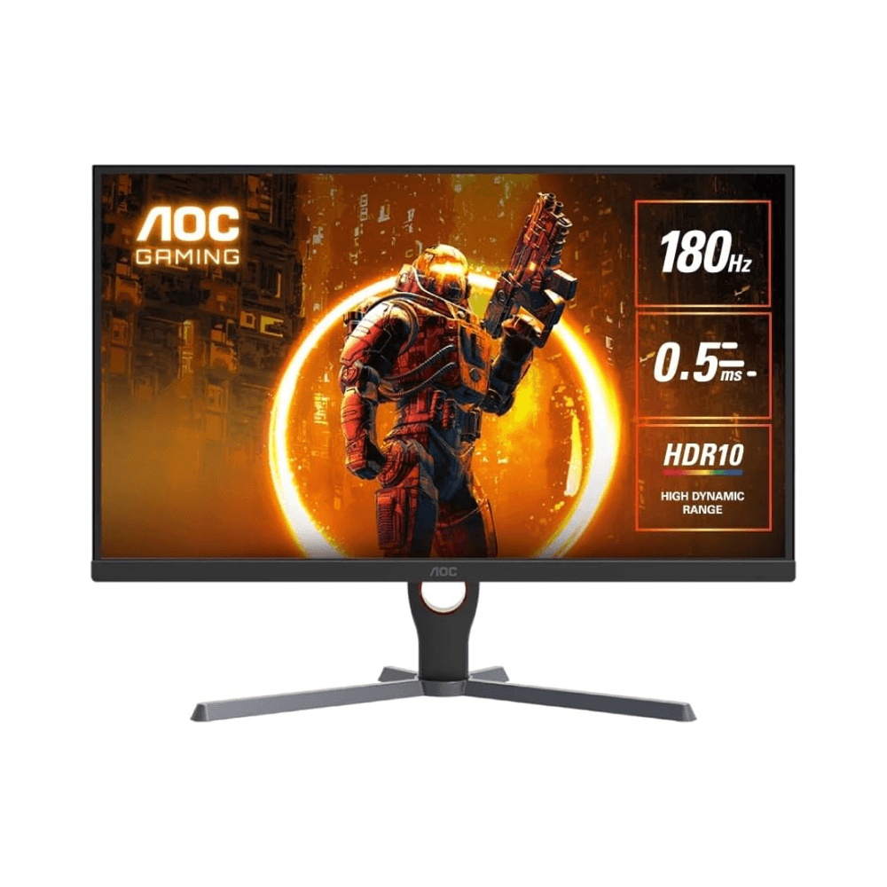 شاشة الألعاب AOC بحجم 23.8 بوصة، معدل تحديث 180 هرتز، طراز 24G11E.