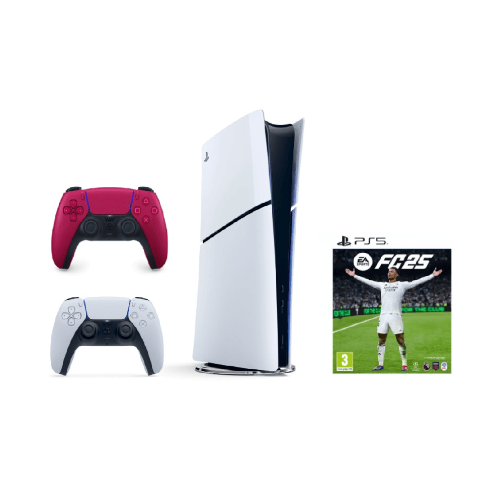 Sony Playstation 5 Slim Console With Two Joystick And Fifa Fc25
