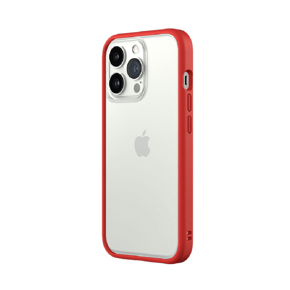 Q Series Iphone Case 13 Pro  (Red With Clear Case)