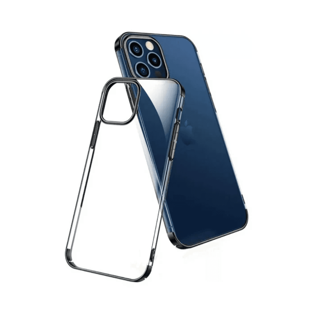 iPhone 14 Plus Clear Cover With Black Color Corner Bumper - Xundd