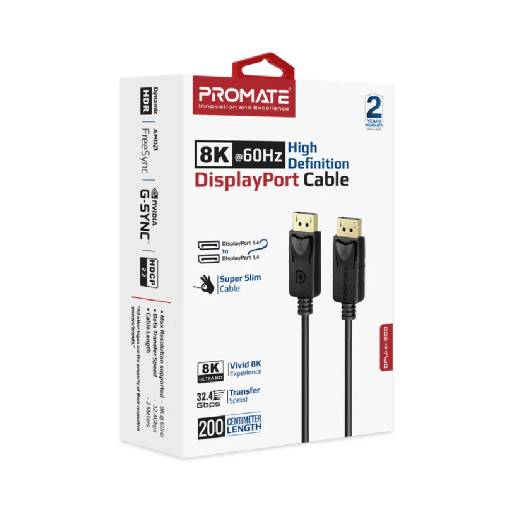 Promate High-Definition DisplayPort to dispaly Cable