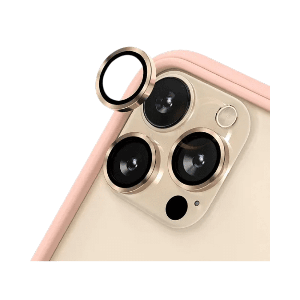 Exact Ex-1627 Original Camera Lens Protector For Iphone 16 Pro Max-Gold Color
