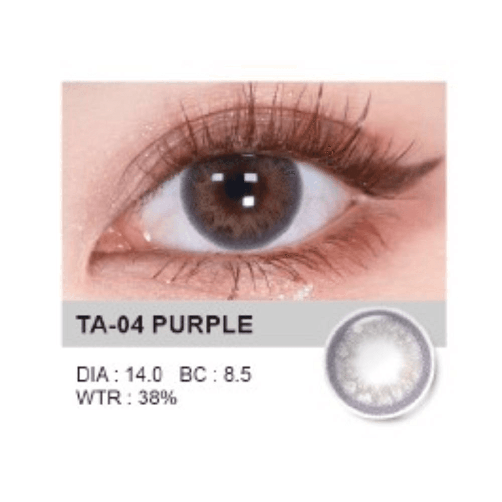 Neocutey Soft Content Lenses Ta-04 Purple Up To 1 Year 1Pair