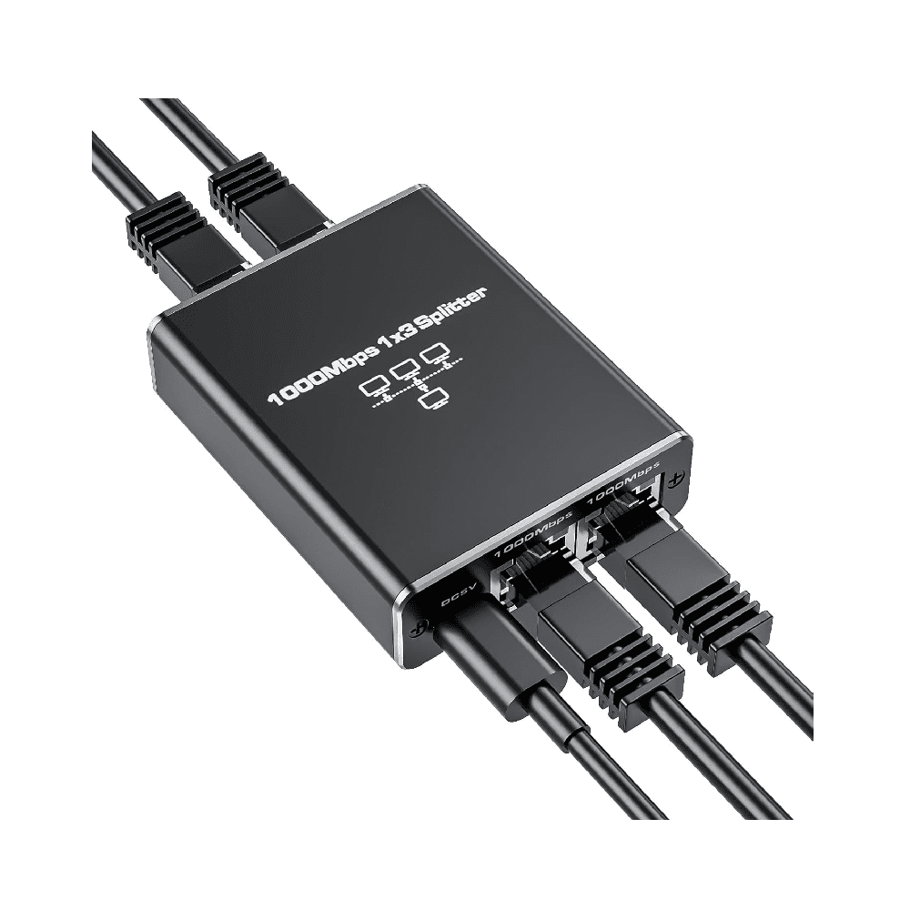 Max Base 2024 Gigabit Poe Ethernet Splitter 1-to-3 With Usb Power