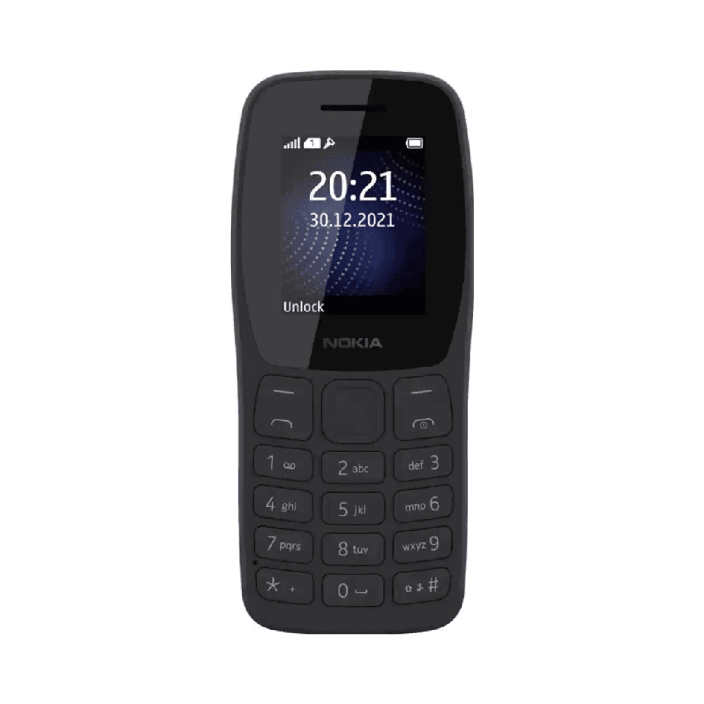 Nokia Mobile 105 - Charcoal Black