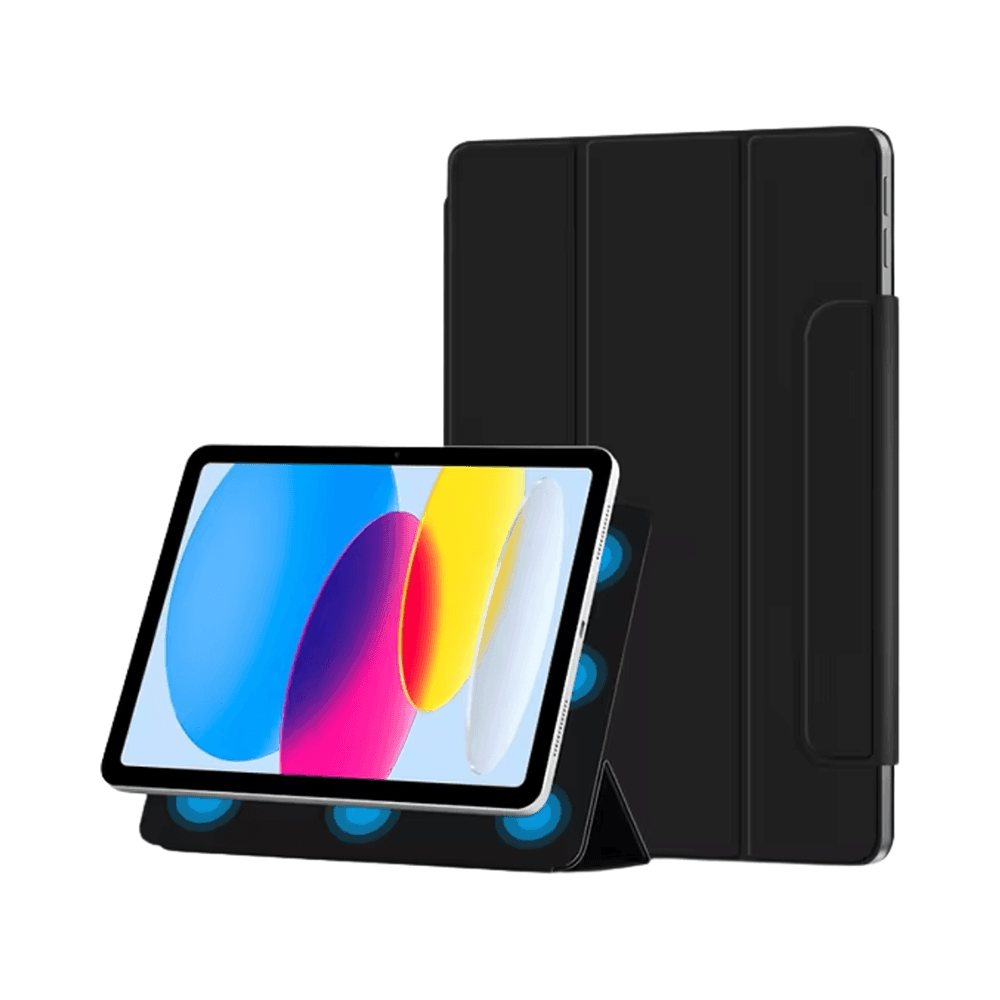Magnetic Case Compatible with iPad 10th Generation (2022), Magnetic Attachment, Two-Way Trifold Stand, Lightweight Protection, Auto Sleep/Wake, Silky-Smooth Cover, Black
