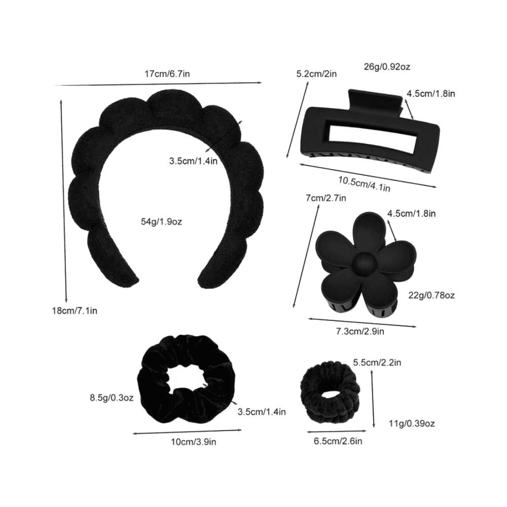 Set Spa Headband- Black
