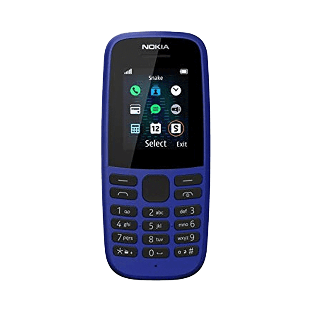 Nokia Feature Phone 105 2G Dual SIM - Gcc Blue