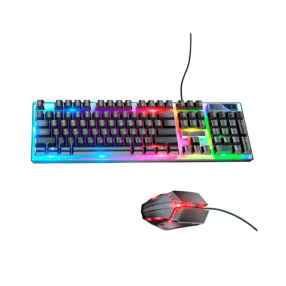 Hoco GM18 Luminous gaming keyboard and mouse set(arabic version)