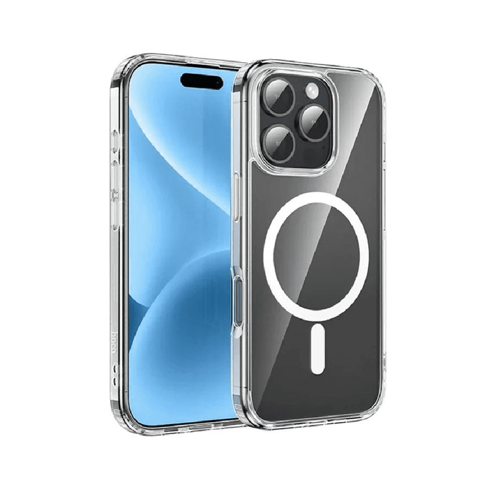 Hoco Magnetic Clear Cover For iPhone 16 Pro Max
