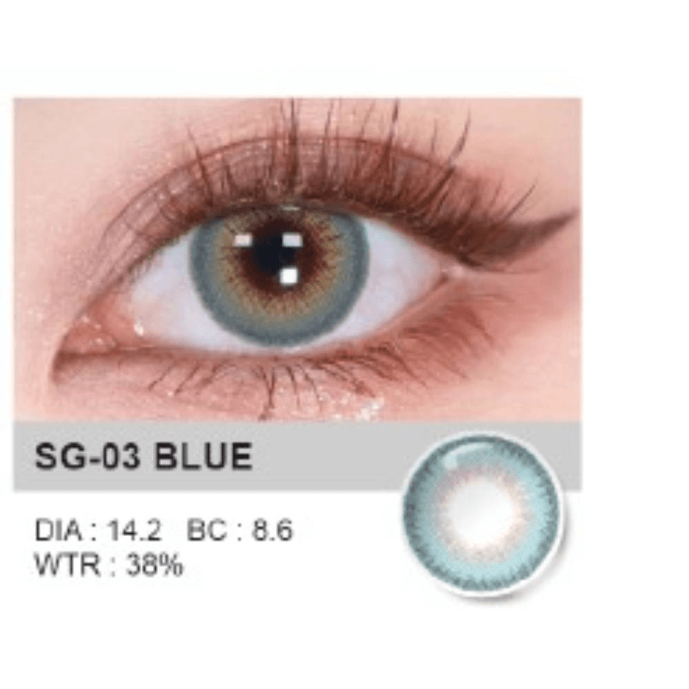 Neocutey Soft Content Lenses Sg-03 Blue Up To 1 Year 1Pair