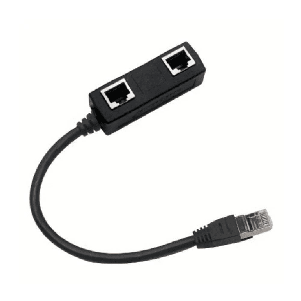 1-to-2 Port Ethernet Splitter RJ45 Adapter Cable connector