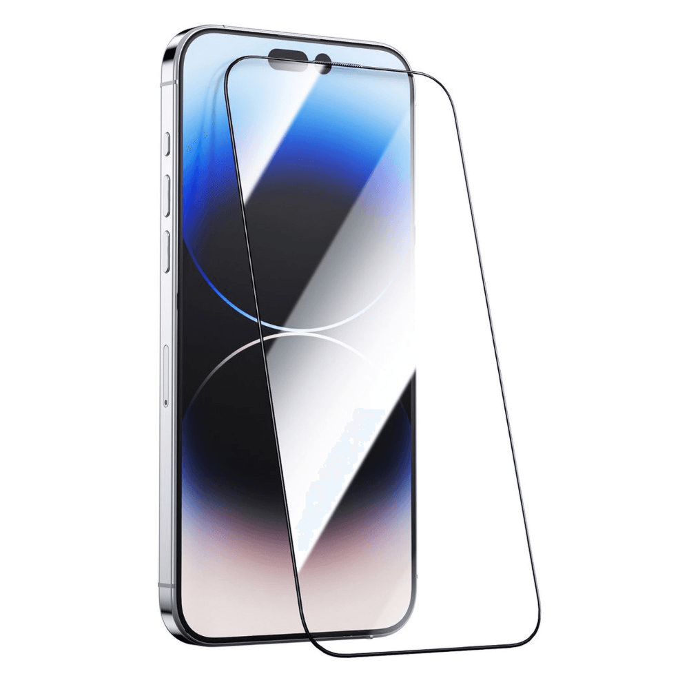 Green Steve 9H Screen Protector For Iphone 15 Pro / Scratch & Drop Resistant / Clear Glass