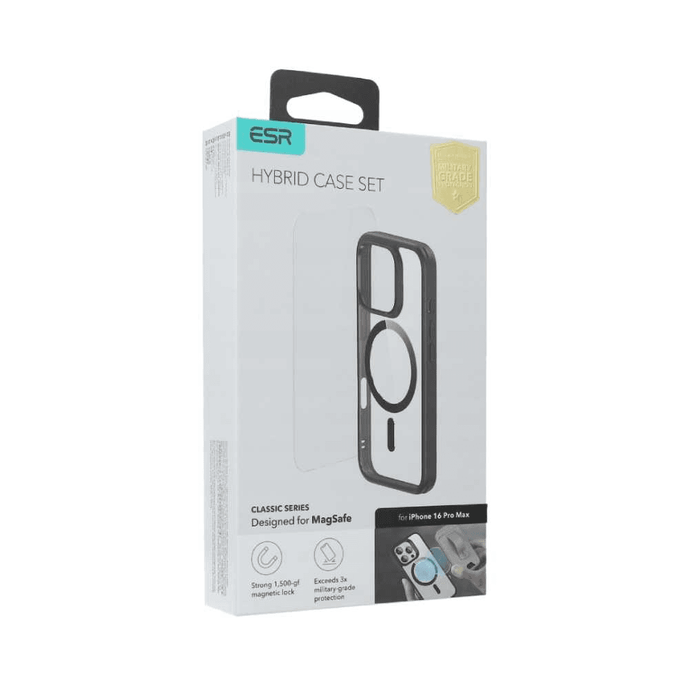 ESR hybrid classic series magsafe case iPhone 16 pro max-Black