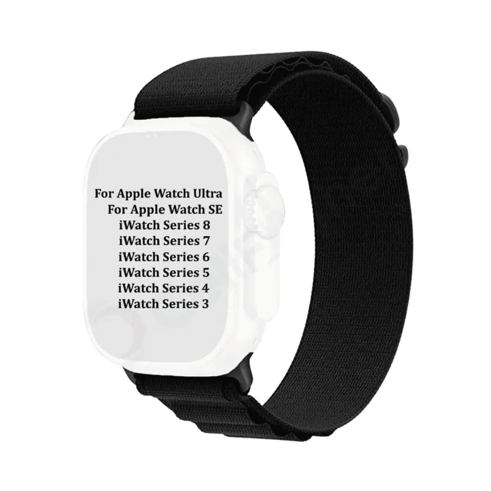 Strap For Watch Alpine Loop Nylon 49/ 42/ 45/ 44Mm- Black