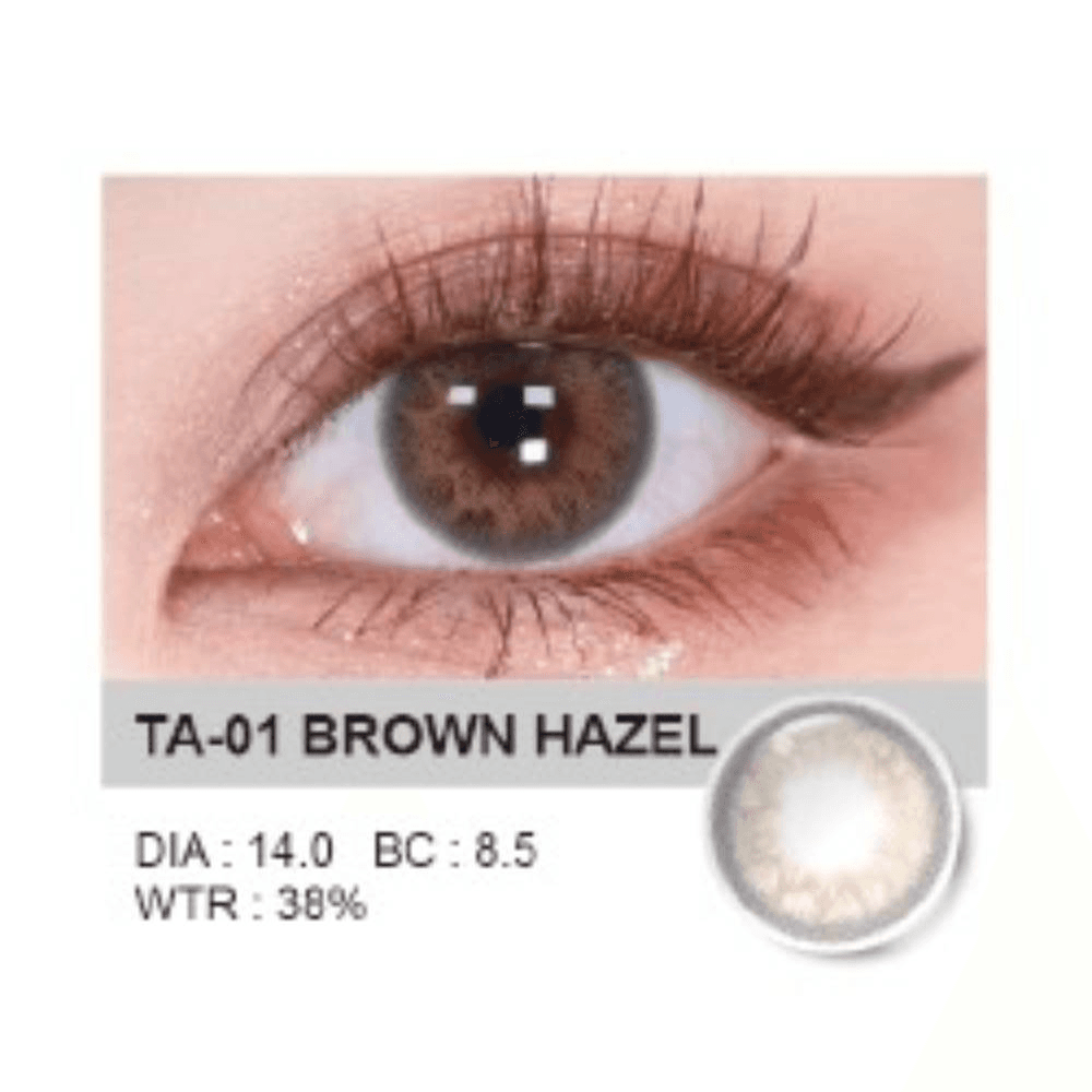 Neocutey Soft Content Lense Ta-01 Brown Hazel Up To 1 Year 1Pair