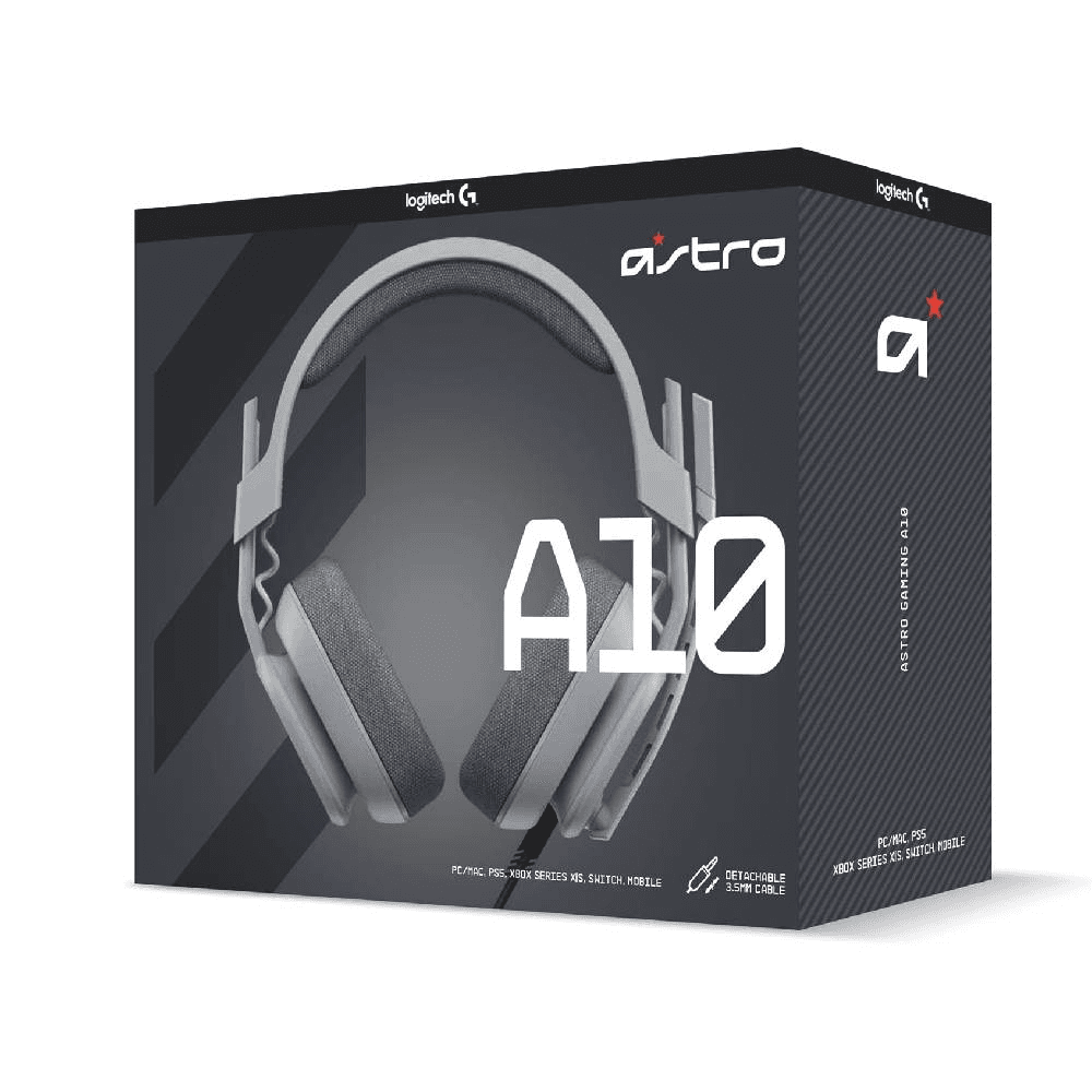 Astro A10 Gen2 Gaming Headset (PC/MAC/PS4+5/XBOX) GREY