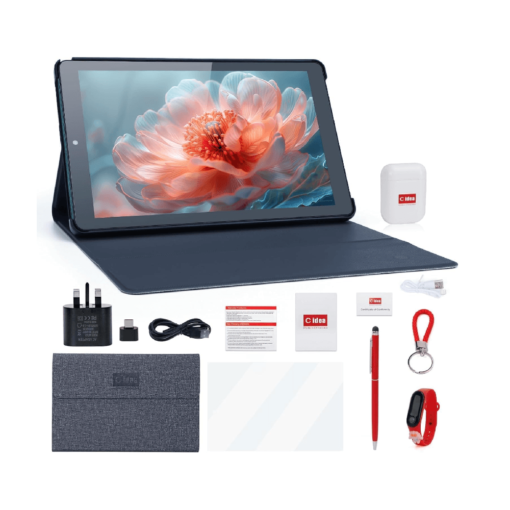 سي آيديا تابليت 9 إنش، 8 جيجابايت+512 جيجابايت، واي-فاي 5G LTE، أندرويد 12 قابل للتوسيع 512 جيجابايت TF، كاميرا مزدوجة 5 ميجابكسل+8 ميجابكسل