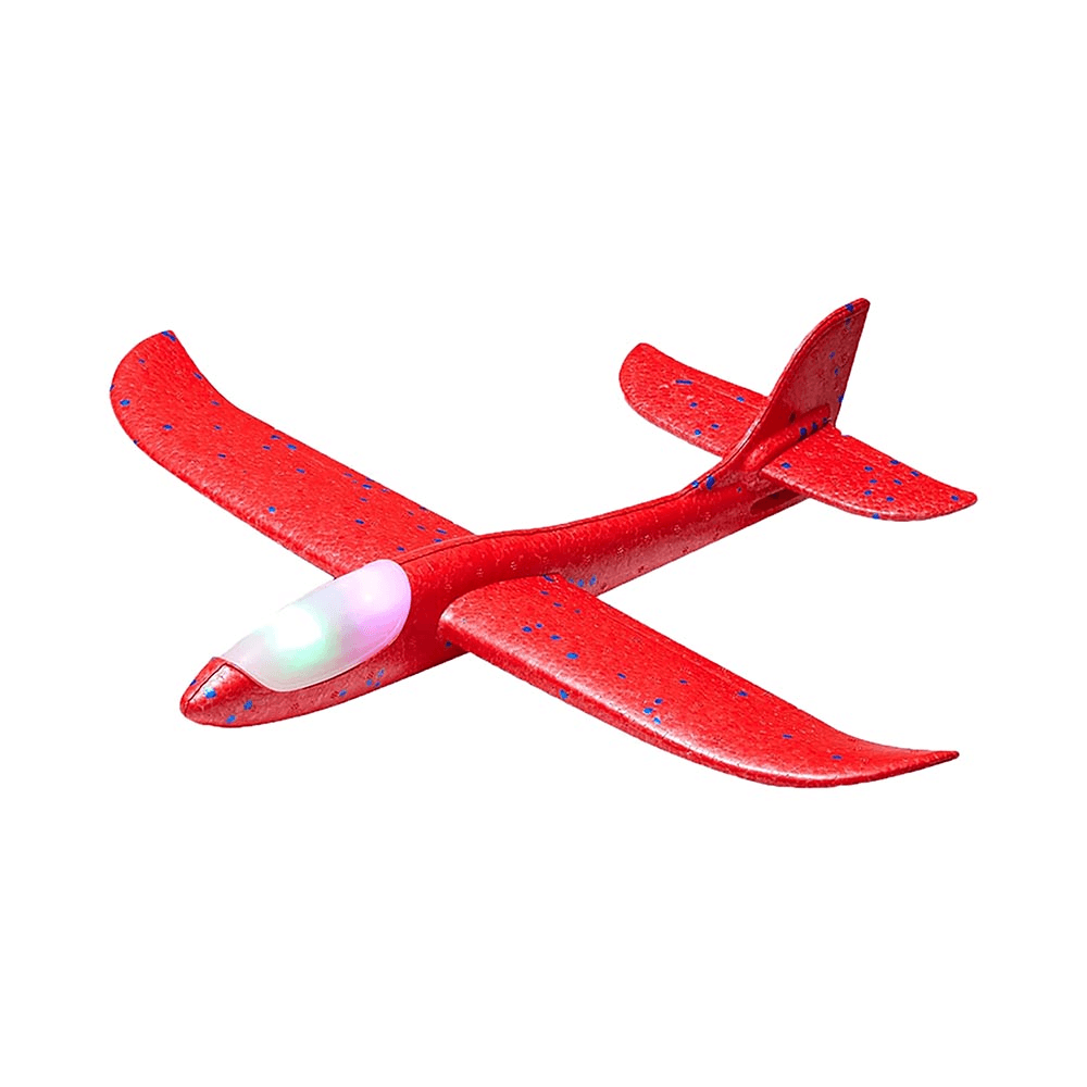 Funny Foam  Foam Airplane Air Glider Toy With Light Assorted