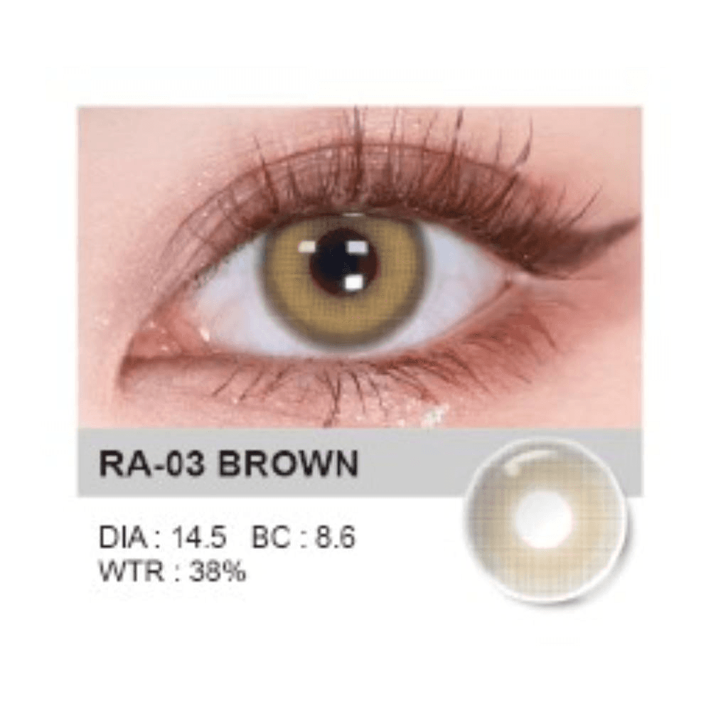 Neocutey Soft Content Lenses Ra-03 Brown Up To 1 Year 1Pair