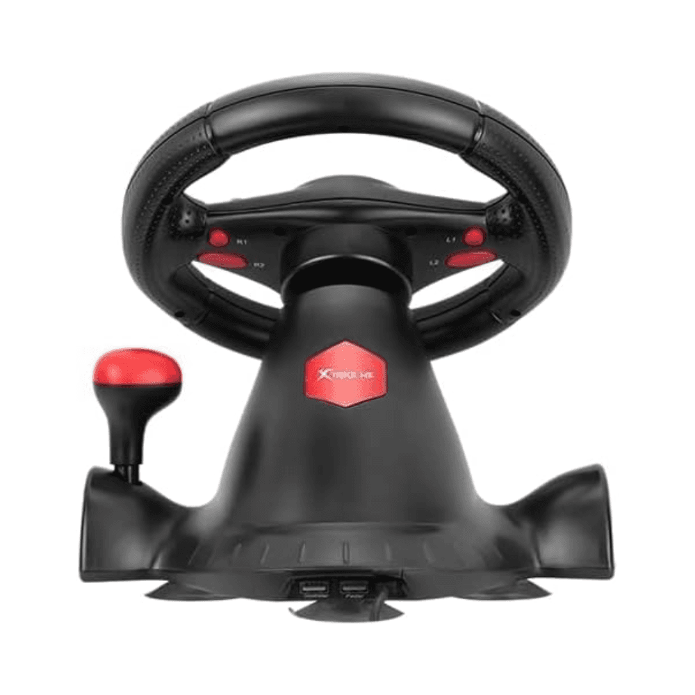 Xtrike-Me GP-903 Racing Wheel Video Game Controller set with Clutch pedals- for PC / PS3 / PS4 / XBOX ONE / XBOX 360 / Android / SWITCH consoles