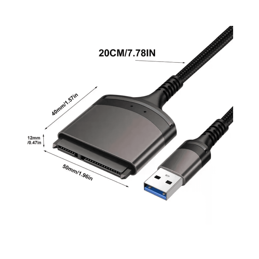 SATA to USB-A 3.0Adapter – Fast SSD/HDD Data Transfer