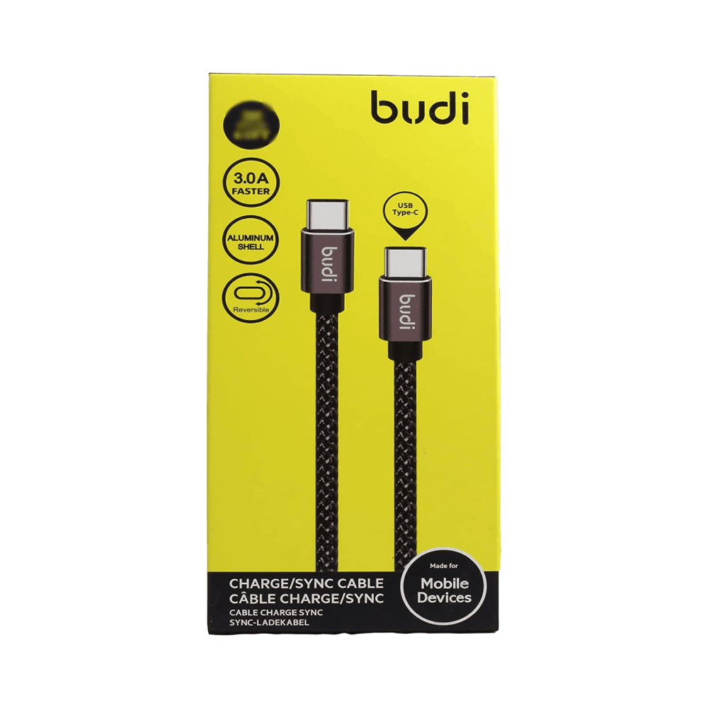 Budi USB-C To USB-C Charge And Sync Cable 2m