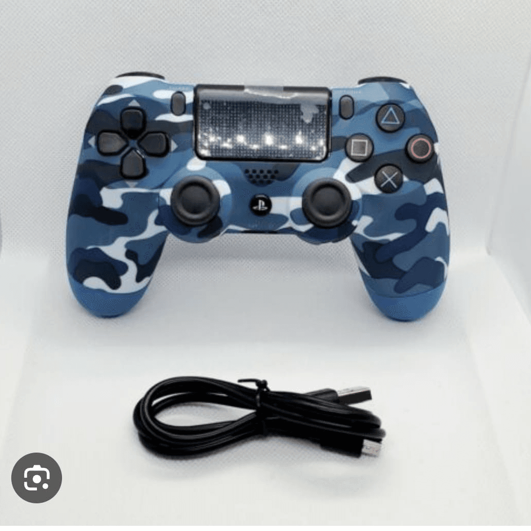 Dualshock 4‎ Wireless Controller‎ ‎‎Compatible With Playstation 4 Camo Blue Army