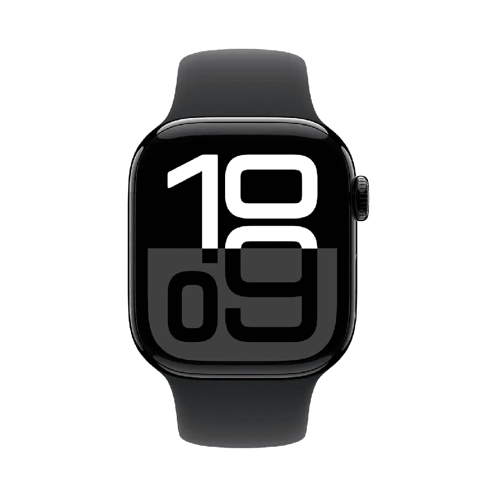 Apple Mwwe3Qa/A Watch Series 10 Gps 42Mm Jet Black Aluminium Case With Black Sport Band - S/M