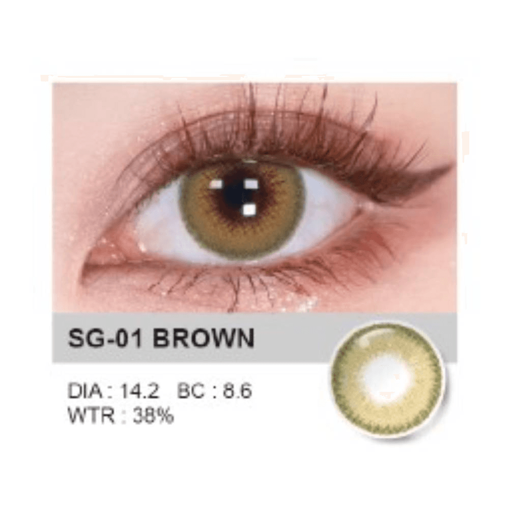 Neocutey Soft Content Lenses Sg-01 Brown Up To 1 Year 1Pair