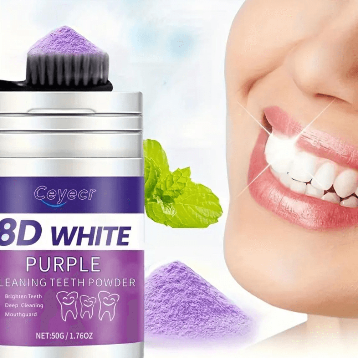 Purple Teeth Whitening Powder