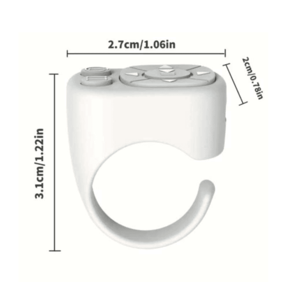 Smart Wireless Remote Control For Tiktok & Camera Shutter (White)