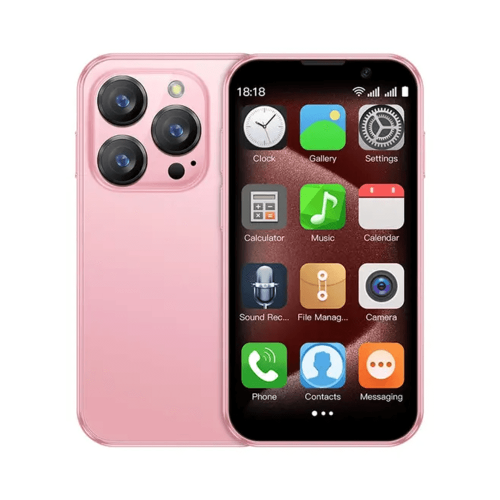 Soyes Xs18 Pro,smart Android Mini Phone, 3.0 Inch  Dual Sim (Pink )