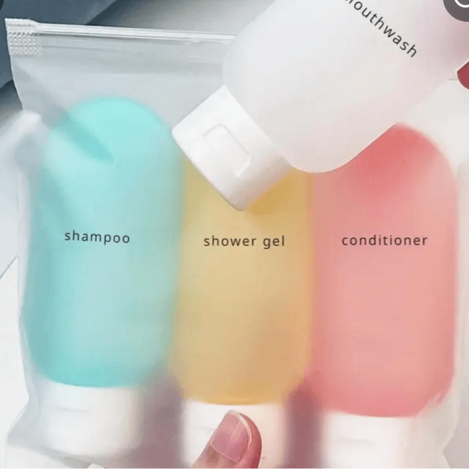 Travel Toiletry Bottles - 3 Pcs